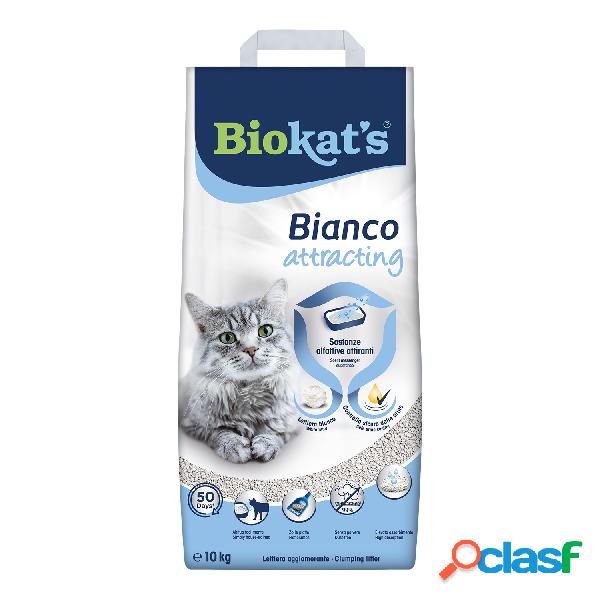 Biokats Bianco attracting lettiera agglomerante 10 Kg