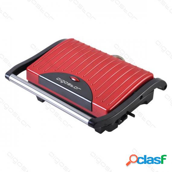 Bistecchiera Panini Maker Rossa 700W - Piastra Antiaderente