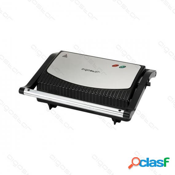 Bistecchiera Panini Maker Silver 750W - Piastra Antiaderente