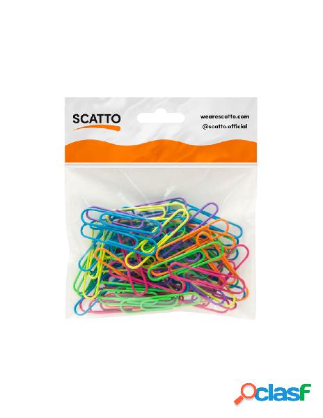 Bl. 60pz fermagli 5cm col.fluo