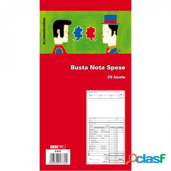 Blocco buste nota spese - 28 x 15cm - Edipro - conf. 25