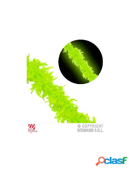 Boa in piume verde fluorescente 1,80 m - 50 g