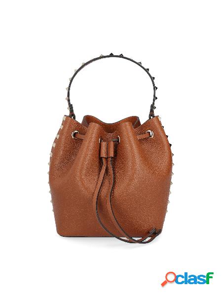 Borsa A Secchiello Rockstud In Pelle