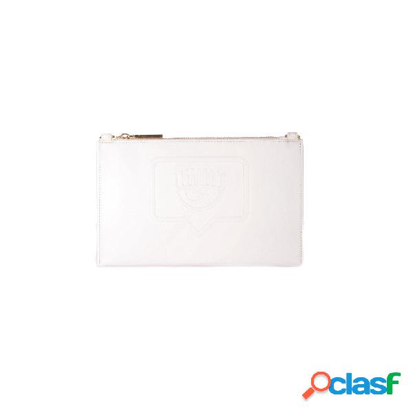 Borsa Donna CHIARA FERRAGNI Bianco Eye like bag bustina