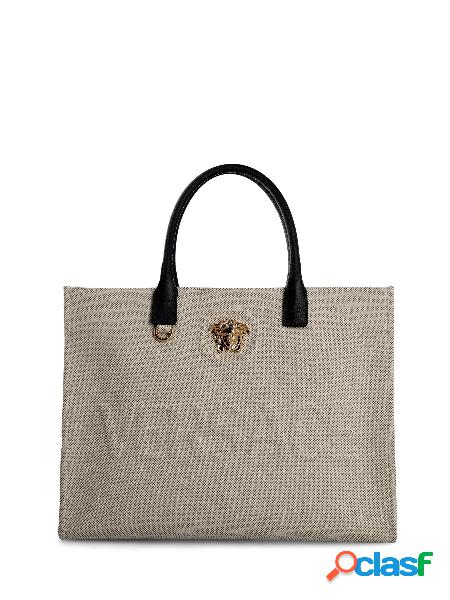 Borsa Shopper In Denim Di Cotone