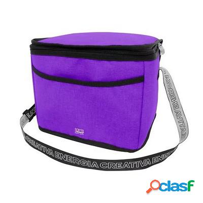 Borsa Termica Scatto con tasca frontale 27x19x21 cm viola
