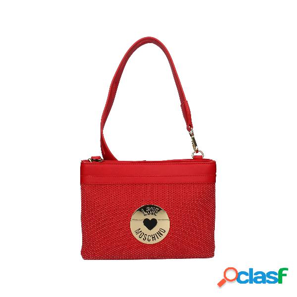 Borsa a tracolla Love Moschino da donna rosso