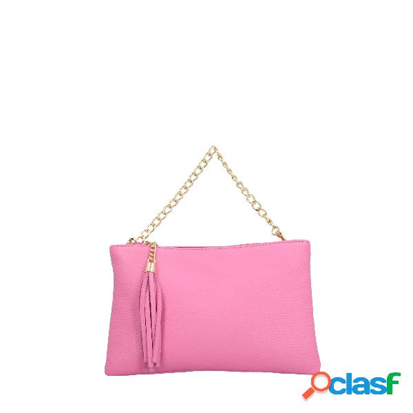 Borsa a tracolla in pelle - Rosa Bubble / TU