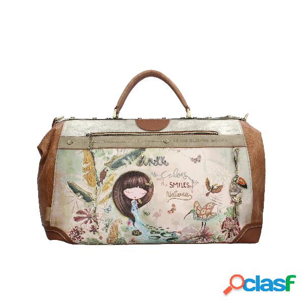 Borsa da viaggio in similpelle - Verde / TU