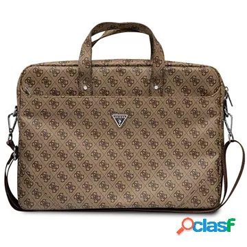 Borsa per Laptop Guess 4G Hot Stamp - 15-16 - Marrone