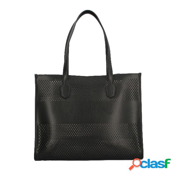 Borsa shopping in pelle sintetica - Black / TU