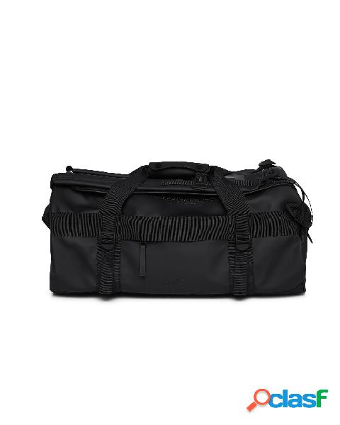 Borsone da viaggio Duffel Bag Small nero in tessuto tecnico