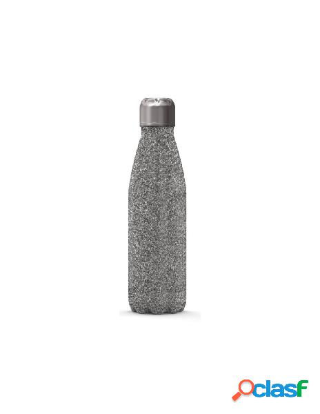 Bottiglia termica 500 ml grigio glitterato