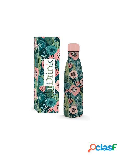 Bottiglia termica 500ml fiori