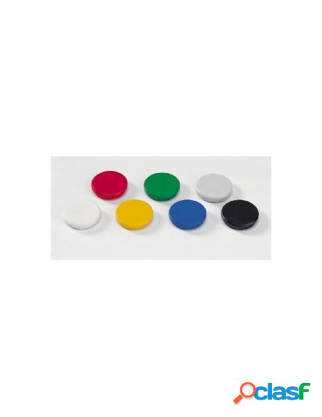 Bottoni magnetici 30 mm blist.12 pz - blister colori