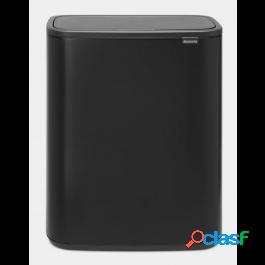 Brabantia Bo Touch Bin, 2 x 30lnero Opaco