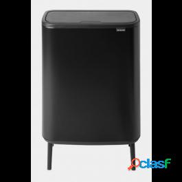 Brabantia Bo Touch Bin Hi, 2 x 30lnero Opaco