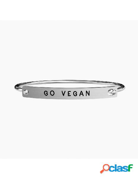 Bracciale KIDULT NATURE in acciaio 316L - 731187 GO VEGAN