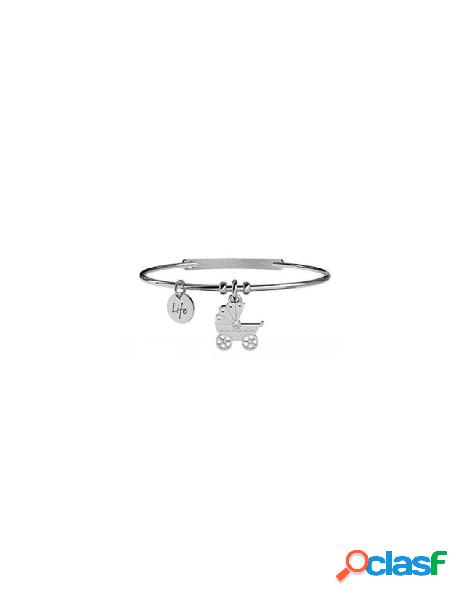 Bracciale KIDULT SPECIAL MOMENTS in acciaio 316L e cristalli