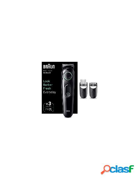 Braun - regolabarba braun bt3411 beardtrimmer 3 black e