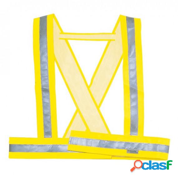 Bretella alta visibilitA Bauce - giallo fluo - taglia M -