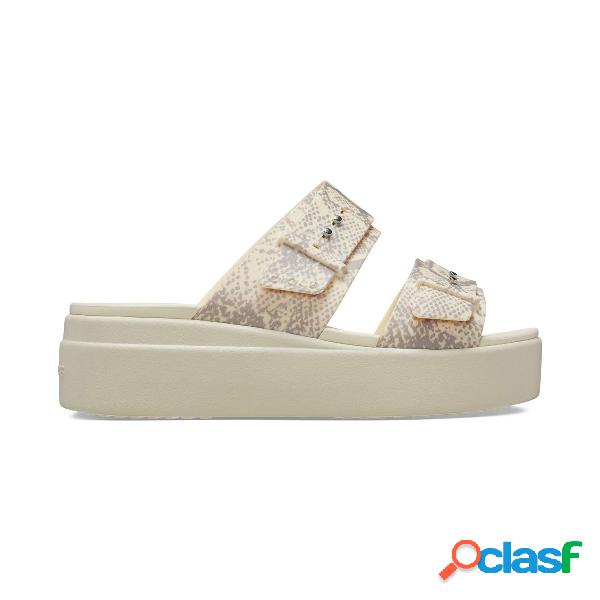 Brooklyn snake buckle low wedge w