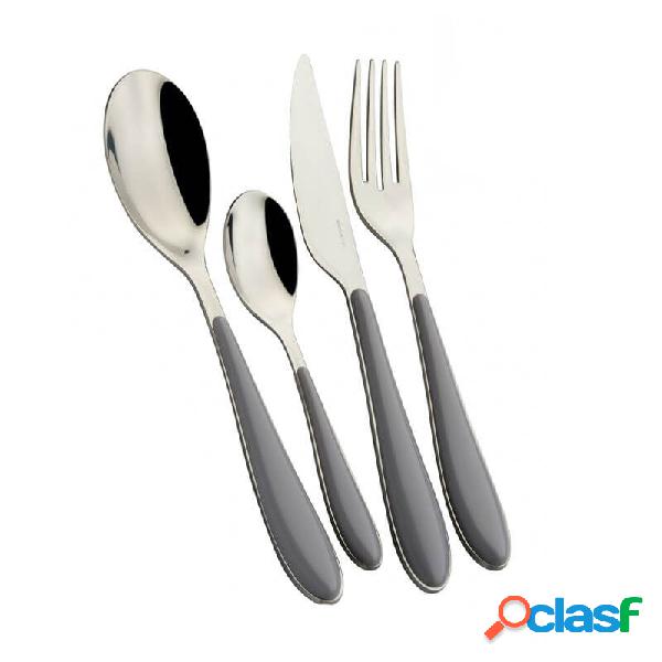 Bugatti Gioia Grigio Cenere Set Posate 24 Pz Window Box