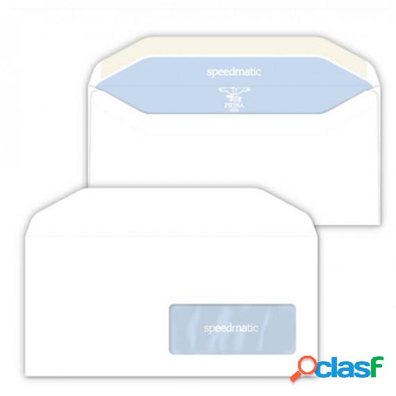Busta SILVER MATIC LUX FSC - gommata - bianca - con finestra