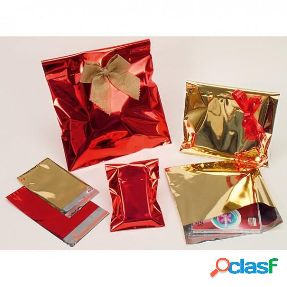 Busta regalo in PPL - metal lucido - oro - 40 x 60cm - senza