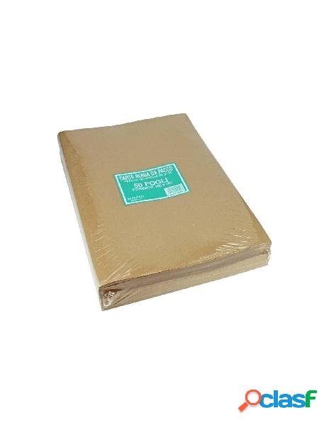 Bustone con 50 fogli 100x140 piegati avana 80 gr