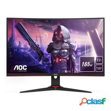 C27g2ae/bk led 27" full hd 1ms 165hz nero, rosso
