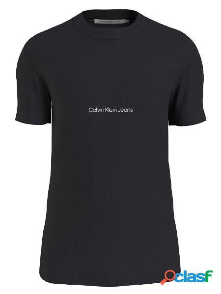 CALVIN KLEIN JEANS T-shirt Institutional a manica corta Nero