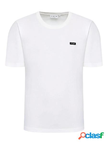 CALVIN KLEIN JEANS T-shirt in cotone a maniche corte Bianco