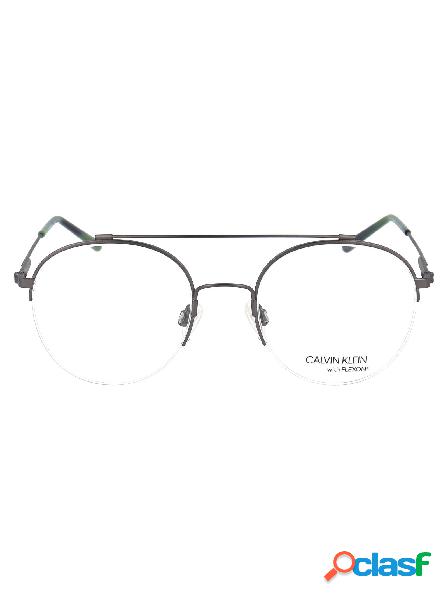 CALVIN KLEIN OCCHIALI UOMO CK19144F008 METALLO GRIGIO