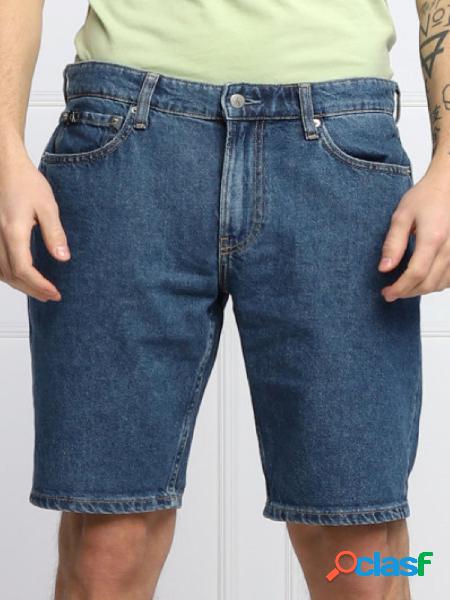 CALVIN KLEIN pantaloncini di jeans regular feet BLU