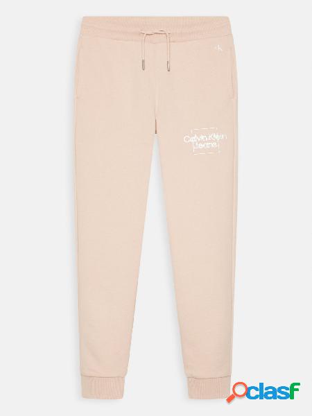 CALVIN KLEIN pantalone da tuta joggers ROSA