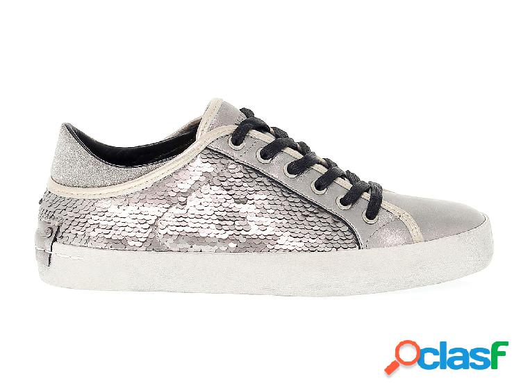 CRIME LONDON SNEAKERS DONNA 25035A1734 PELLE ARGENTO