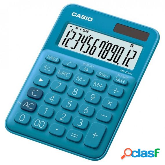 Calcolatrice da tavolo MS-20UC - 12 cifre - blu - Casio
