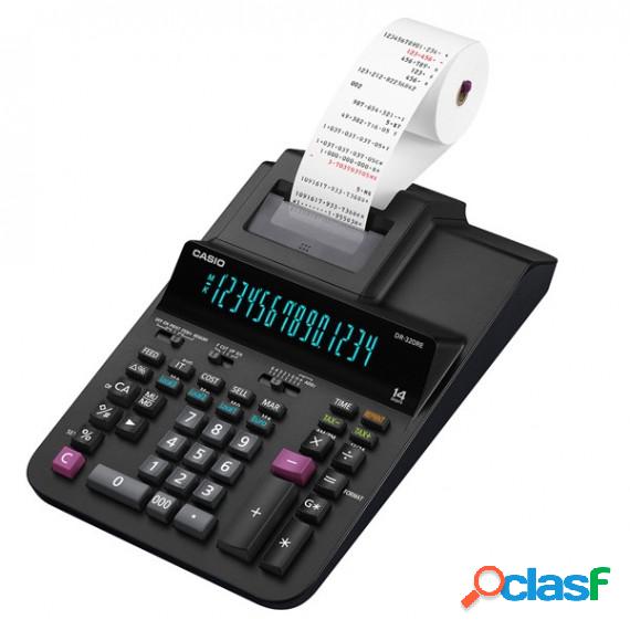 Calcolatrice scrivente DR-320RE - 14 cifre - nero - Casio
