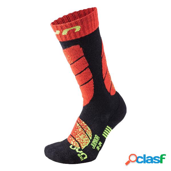 Calze sci Uyn Junior (Colore: nero-rosso, Taglia: 27/30)