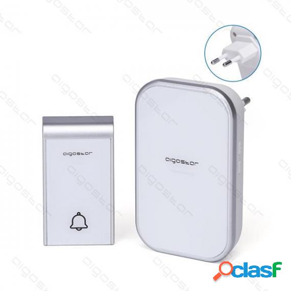 Campanello Wireless White E Silver Mod.1 Digitale -