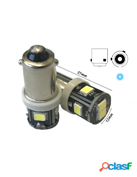 Carall - 24v lampada led ba9s t4w bianco freddo con 6 smd