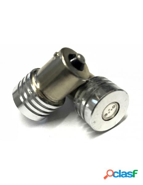 Carall - coppia 2 lampade led ba15s 1156 p21w con 1 power