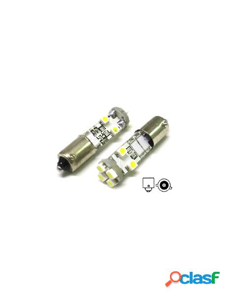 Carall - lampada led canbus bax9s h6w 8 smd no errore piedi