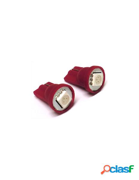 Carall - lampada led t10 w5w 1 smd 5050 rosso 12v