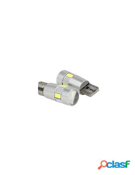 Carall - lampadina led canbus t10 w5w 6 smd 5630 bianco no