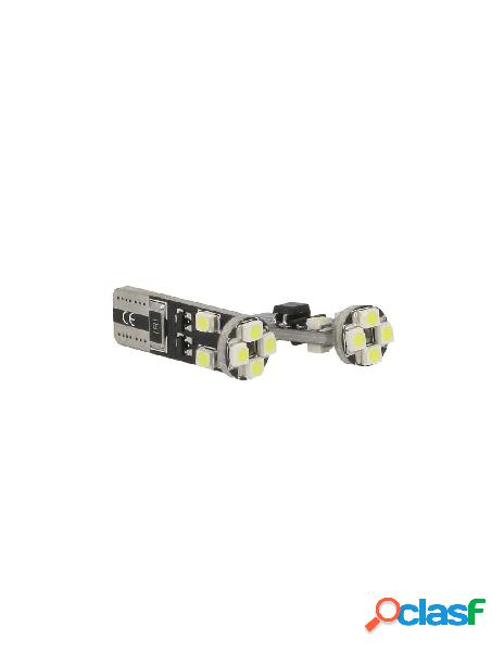 Carall - lampadina led canbus t10 w5w 8 smd 3528 bianco no