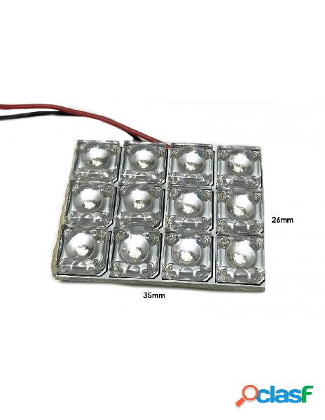 Carall - pannello plafoniera lampada led 12v 1,5w con 12 led