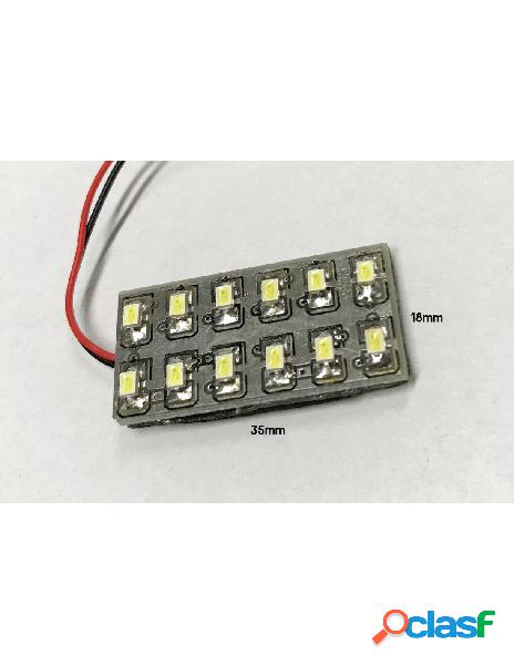 Carall - pannello plafoniera lampada led 12v 1,5w con 12 smd