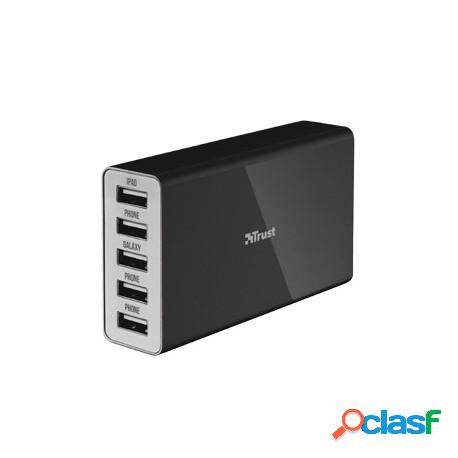 Caricabatteria A Parete Con 5 Porte Usb Trust